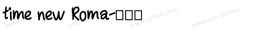 time new Roma字体转换